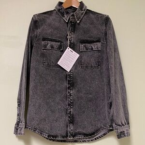 IRO Men's Black Denim Shirt